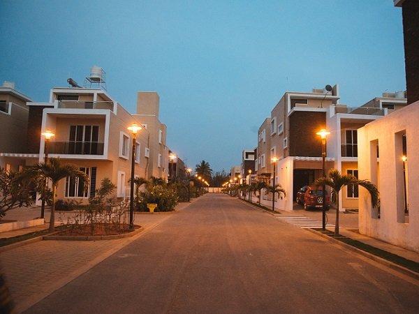 Township with large cricket ground, Bangalore